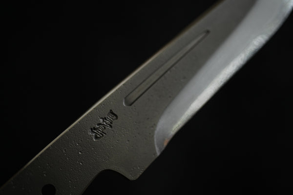 Kurotori Ginsan hand forged Nashiji finish Full tang knife blank 120mm