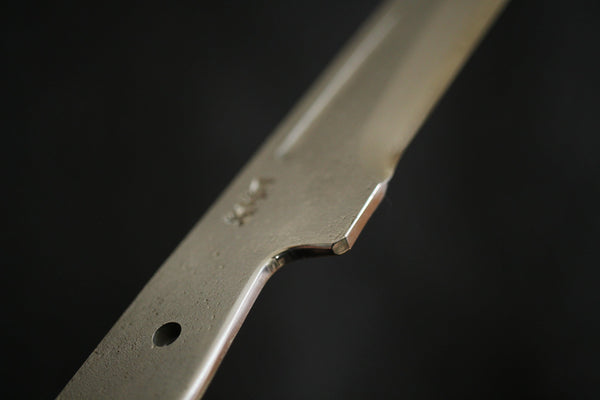 Kurotori Ginsan hand forged Nashiji finish Full tang blank 120mm custom knife making kit