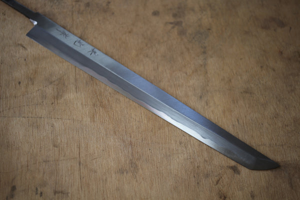 Sasaoka blank blade hand forged blue #2 steel Sakimaru Takobiki sashimi single edged knife 270mm outlet AA