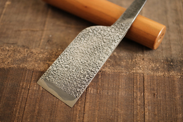 Japanese leather knife Hand forged Takao Shibano blue 2 steel 36mm making kit
