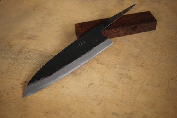ibuki wa handle custom knife making kit for beginners Daisuke Nishida white #1 steel Gyuto 180mm