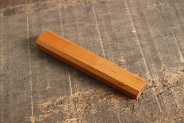 Japanese Yama Sakura octagon wooden knife wa handle blank pro 142mm