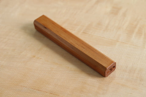 Japanisches Yama Sakura Achteck-Holzmesser, dünner Wa-Griff, blank 142 mm