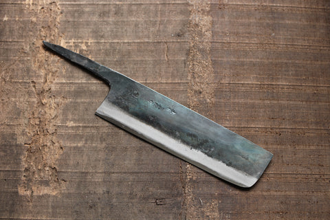 ibuki tanzo blank blade forged blue #1 steel Kurouchi Nakiri knife 165mm