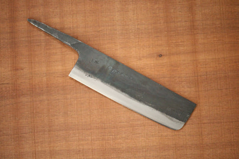 ibuki tanzo blank blade forged blue #1 steel Kurouchi Nakiri knife 165mm outlet