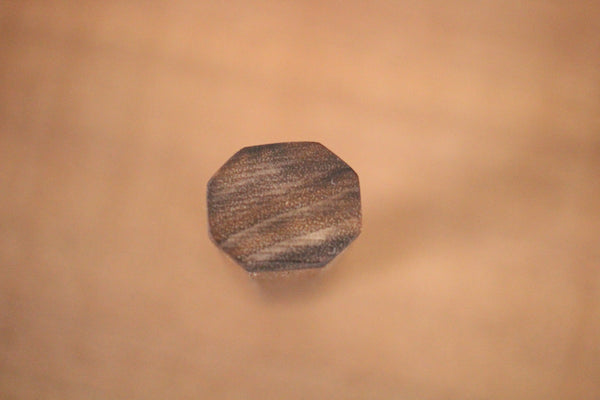 Japanese walnut wooden wa handle blank octagon 131mm