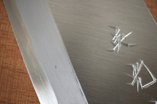 Left hand ibuki tanzo Sasaoka blank blade forged blue #2 steel Deba knife 185mm outlet