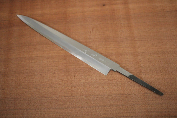 Left Hand ibuki tanzo Sasaoka blank blade forged blue #2 steel Yanagiba Sashimi knife 240mm
