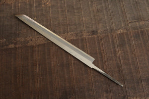 Sasaoka blank blade hand forged blue #2 steel Sakimaru Takobiki sashimi single edged knife 270mm outlet AAA
