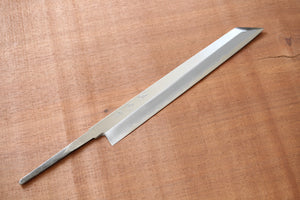ibuki Sasaoka blank blade hand forged blue #2 steel Kiritsuke Kengata Sashimi knife 270mm outlet B