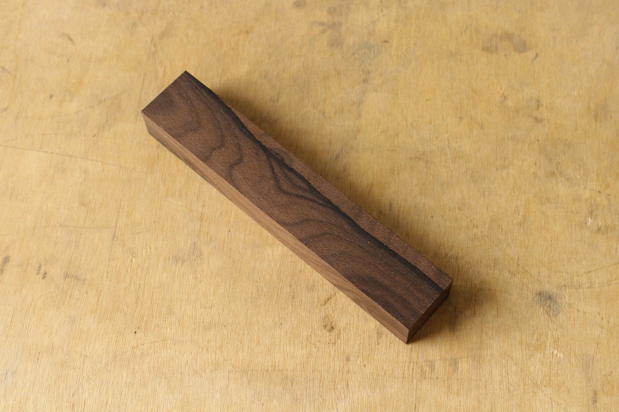 Ziricote wood knife handle blank A 180 x 33 x 24 mm