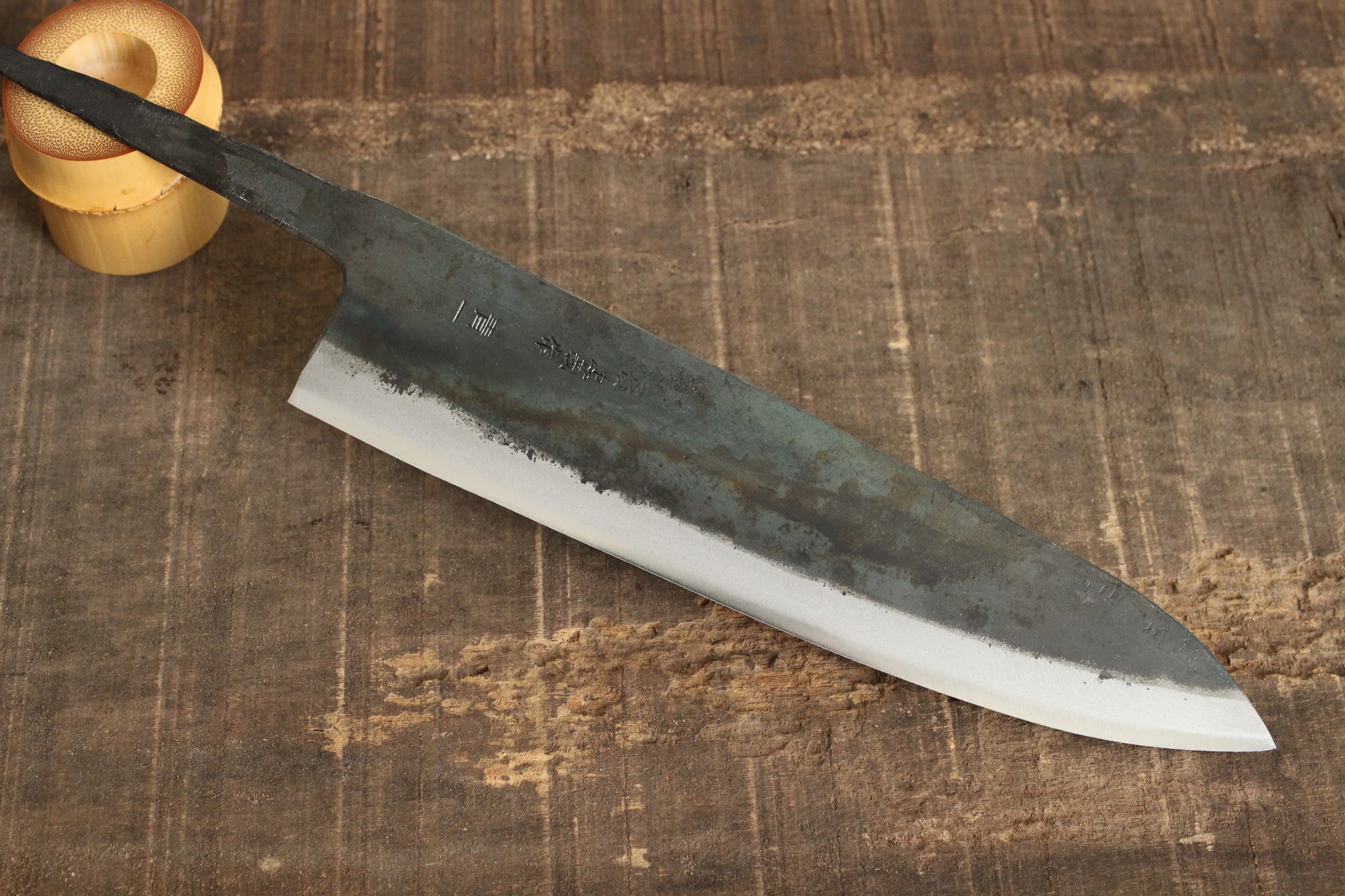 ibuki tanzo blank blade forged blue #1 steel Kurouchi Gyuto Chef knife 240mm