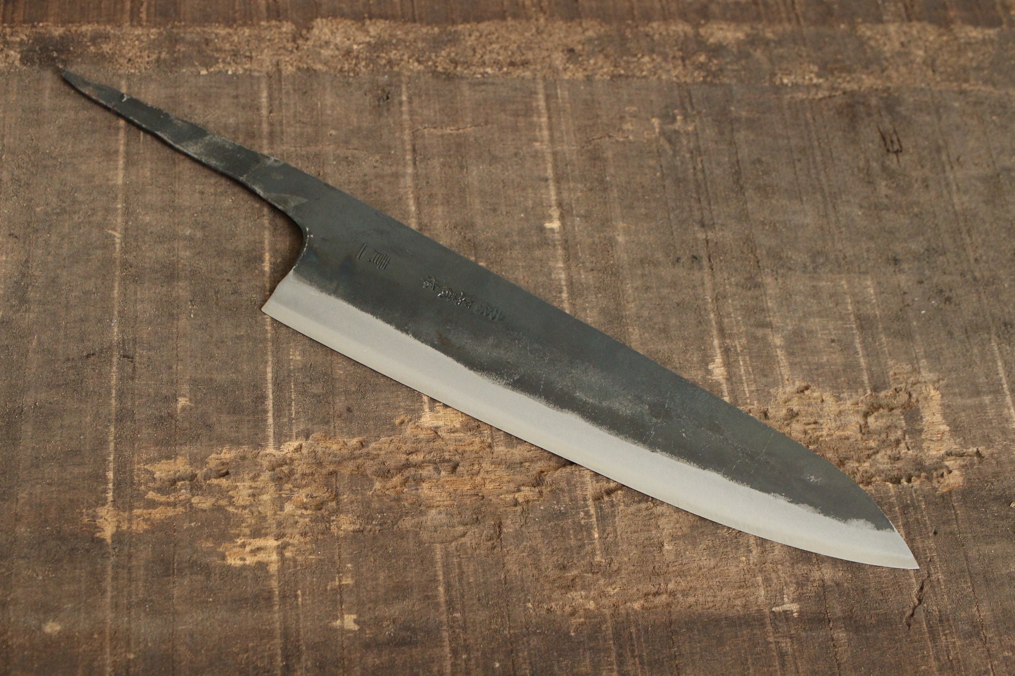 ibuki tanzo blank blade forged blue #1 steel Kurouchi Gyuto Chef knife 210mm