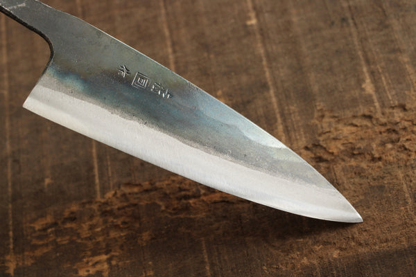 ibuki tanzo blank blade forged white #1 steel Tsukasa Santoku knife 150mm