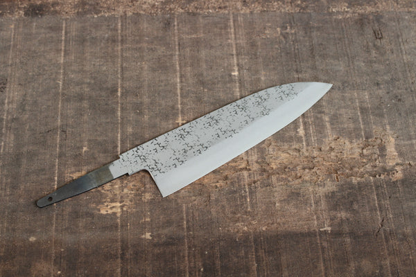 Ibuki Aogami superblauer Stahl, starke gehämmerte Santokumesser-Rohlingklinge 165 mm