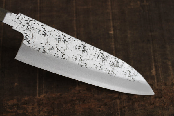 Ibuki Aogami superblauer Stahl, starke gehämmerte Santokumesser-Rohlingklinge 165 mm