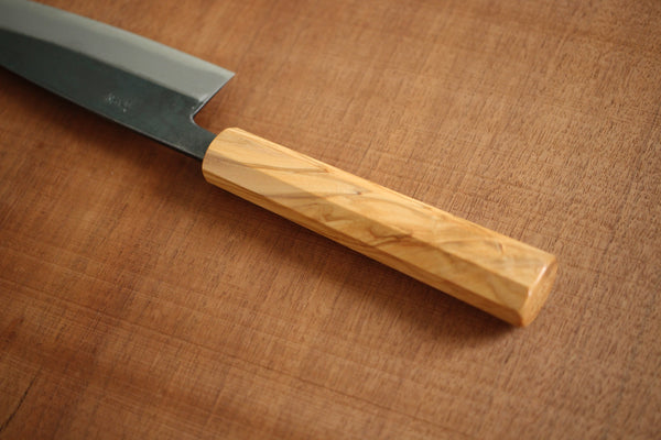 Olive wood octagon Wa handle 140mm