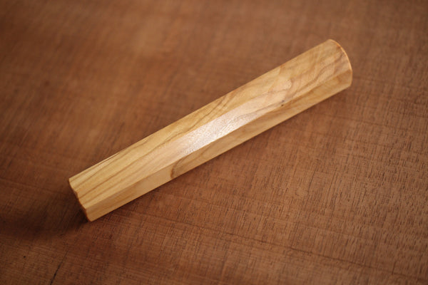 Olive wood octagon Wa handle 140mm