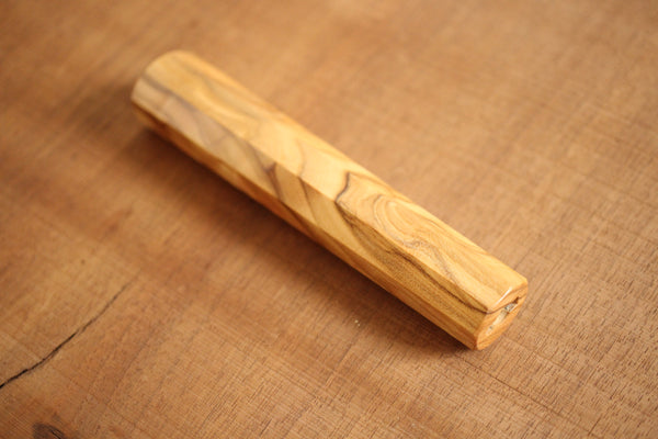 Olive wood octagon Wa handle 140mm