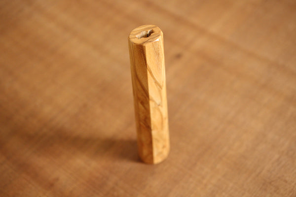 Olive wood octagon Wa handle 140mm