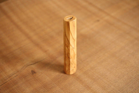 Olive wood octagon Wa handle 140mm