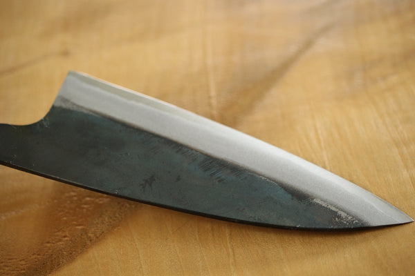 ibuki tanzo blank blade forged blue #1 steel Kurouchi Santoku knife 105mm