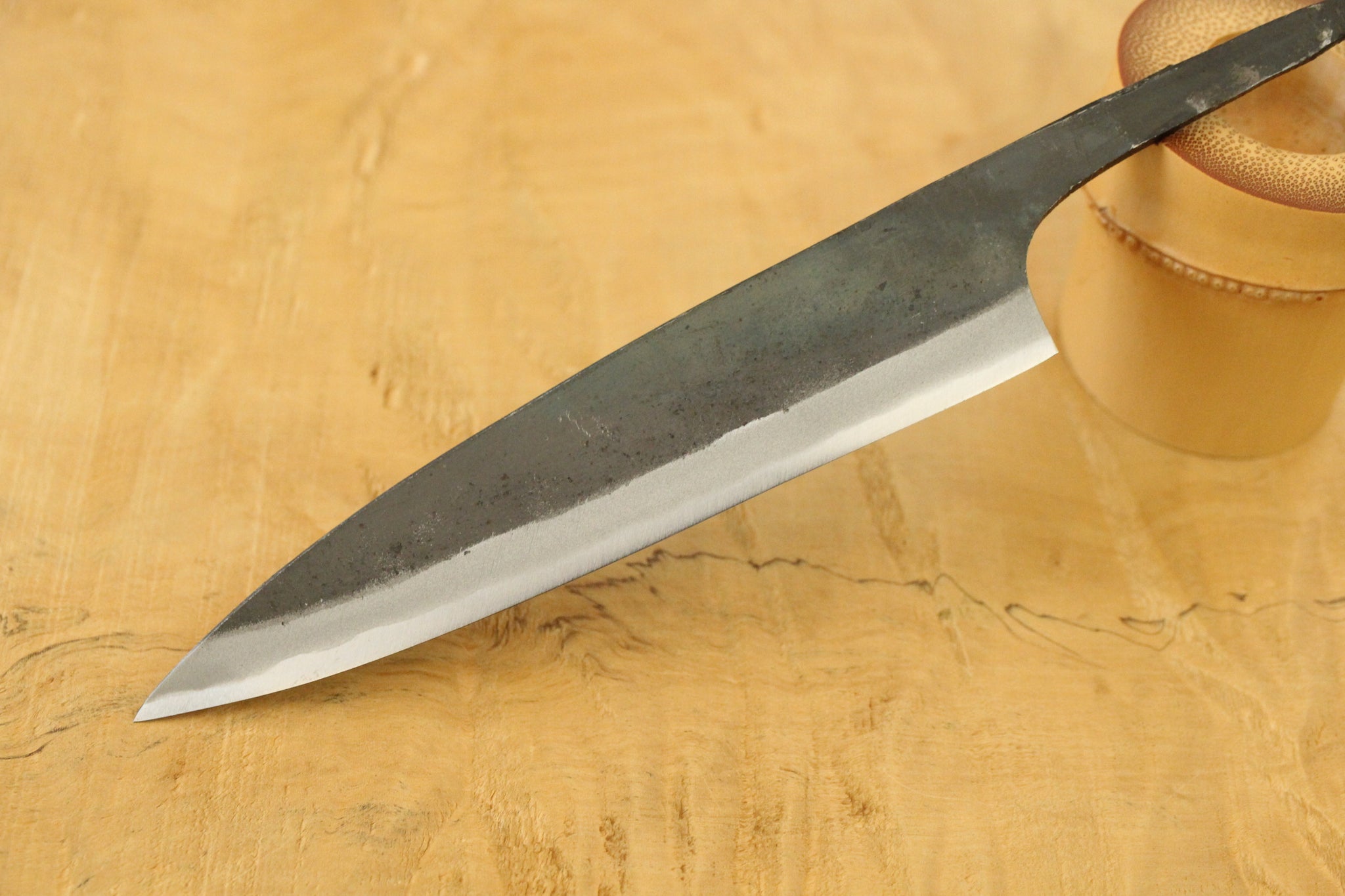 ibuki tanzo blank blade forged blue #1 steel Kurouchi Petty knife 135mm