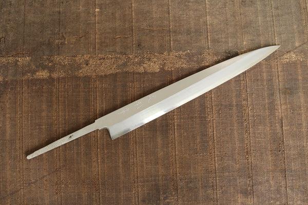 outlet AB ibuki tanzo Sasaoka blank blade forged blue #2 steel Yanagiba Sashimi knife 240mm