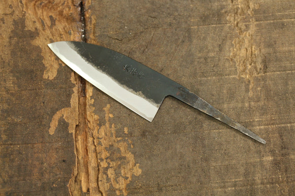 outlet Daisuke blank blade hand forged white 1 steel Kurouchi Santoku 110mm