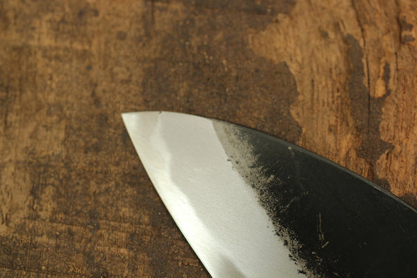 outlet Daisuke blank blade hand forged white 1 steel Kurouchi Santoku 110mm