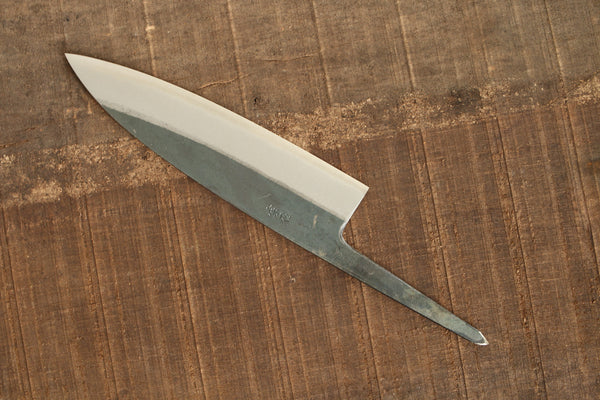 outlet Kosuke Muneishi Hand forged blank blade Blue #2 steel Kurouchi Funayuki Gyuto knife 185mm
