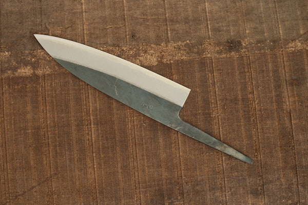 outlet Kosuke Muneishi Hand forged blank blade Blue #2 steel Kurouchi Funayuki Gyuto knife 185mm