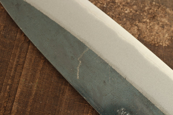 outlet Kosuke Muneishi Hand forged blank blade Blue #2 steel Kurouchi Funayuki Gyuto knife 185mm