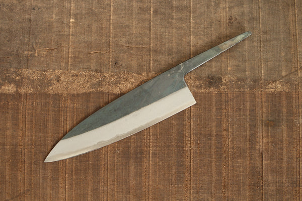 outlet Kosuke Muneishi Hand forged blank blade Blue #2 steel Kurouchi Funayuki Gyuto knife 185mm