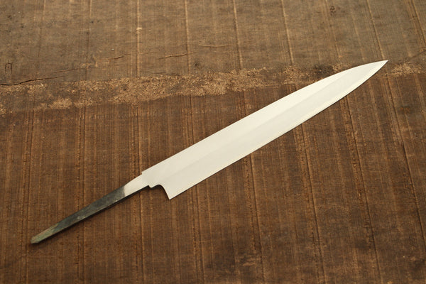 Kasumi Kitaoka blank blade hand forged white #2 steel Yanagiba Sashimi knife 240mm