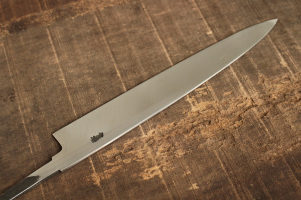 outlet BC ibuki tanzo Sasaoka blank blade forged blue #2 steel Yanagiba Sashimi knife 240mm Kasumi Hamon