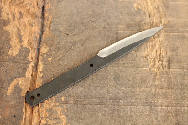 Shokei Blankoklinge Custom Messerherstellung Kurouchi weiß 2 Stahl Full Tang Messer 78mm