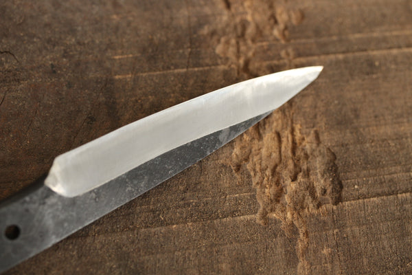 Shokei Blankoklinge Custom Messerherstellung Kurouchi weiß 2 Stahl Full Tang Messer 78mm