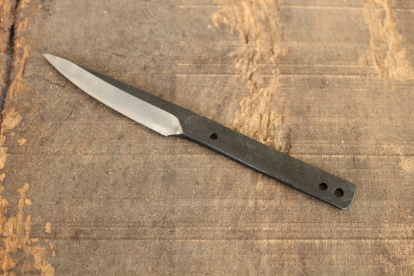 Shokei Blankoklinge Custom Messerherstellung Kurouchi weiß 2 Stahl Full Tang Messer 78mm