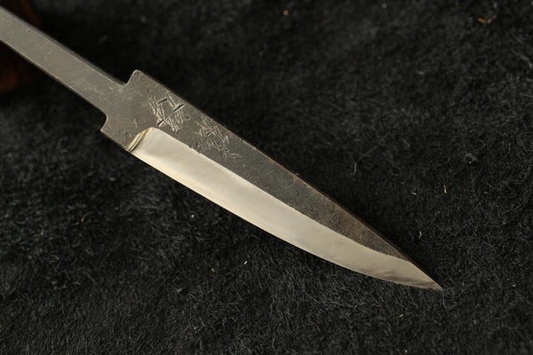 Shokei leere Klinge Kurouchi weiß 2 Stahl Tanto feste Klinge Katana Messer 95 mm