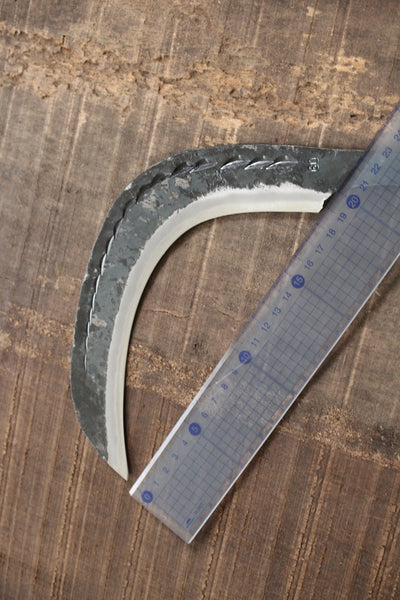 Yosuke Hand forged sickle garden scythe knife blank blade white #2 steel 230