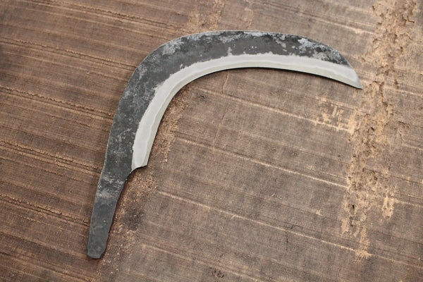 Yosuke Hand forged sickle garden scythe knife blank blade white #2 steel 230