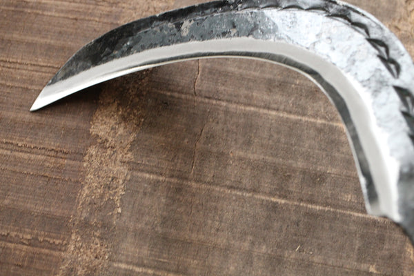Yosuke Hand forged sickle garden scythe knife blank blade white #2 steel 230