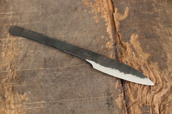 ibuki Shoryu Hand forged blank blade Blue #2 steel Kurouchi Full tang knife 75mm