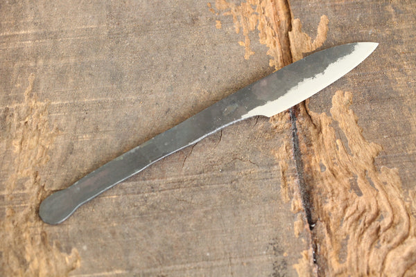 ibuki Shoryu Hand forged blank blade Blue #2 steel Kurouchi Full tang knife 75mm