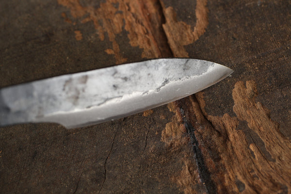 ibuki Shoryu Hand forged blank blade Blue #2 steel Kurouchi Full tang knife 75mm