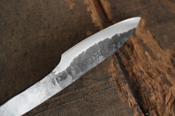 ibuki Shoryu Hand forged blank blade Blue #2 steel Kurouchi Full tang knife 75mm