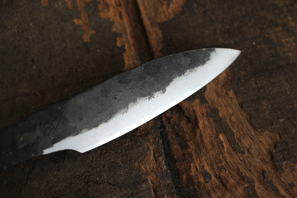 ibuki Shoryu Hand forged blank blade Blue #2 steel Kurouchi Full tang knife 75mm