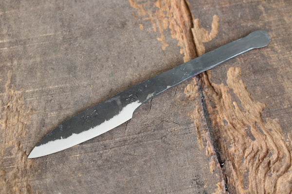 ibuki Shoryu Hand forged blank blade Blue #2 steel Kurouchi Full tang knife 75mm