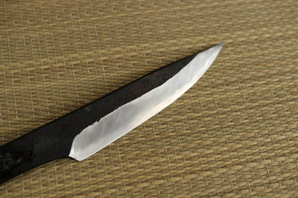 Outlet ABB Shokei blank blade Kurouchi white 2 steel Hanmaru full tang Knife 105mm